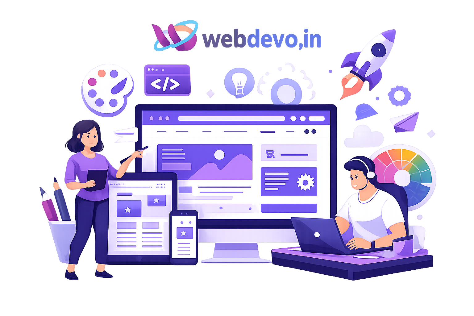 Web Design Illustration